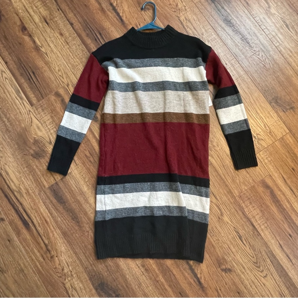 Stitchdrop Colorblock Sweater Dress Fireside NWT Nordstrom Rack